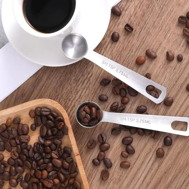 Alt view image 4 of 7 - Measuring Spoons, 2 Pcs Stainless Steel Tablespoon 3.75ML / 3/4 TSP, Small Metal Teaspoons for Measuring Dry and Liquid Ingredients