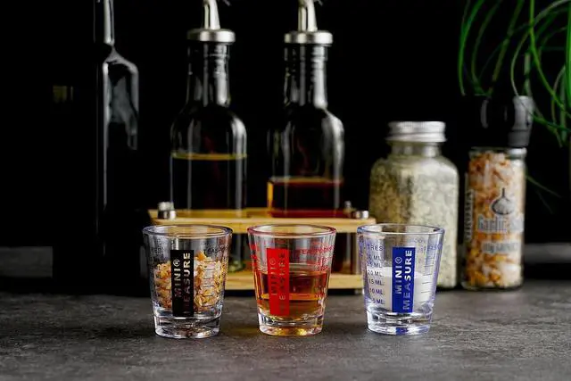 Alt view image 3 of 6 - New Talent plastic Measuring cup Shot Glass set of 3pcs, Shot Glasses Measuring cup, 26-Incremental Measurement 1oz, 6 Tsp, 2 Tbs, 30ml