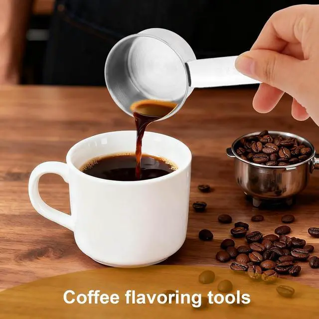 Alt view image 5 of 7 - 4pcs 1/4 Measuring Cup Scoops, 60ml Stainless Steel Metal Measuring Cups with Inner Scale for Kitchen Liquid & Dry Ingredients Coffee Baking Cooking (Silver)