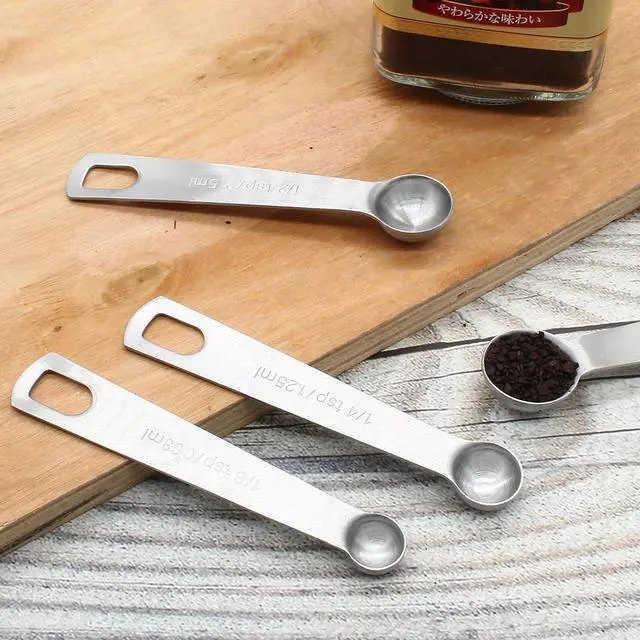 Alt view image 7 of 7 - Luomorgo 9 Pcs/Set Measuring Spoons Set, Stainless Steel Tablespoons