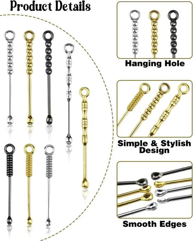 Alt view image 2 of 7 - 8 PCS Mini Shovel Spoons, Metal Tiny Spoons, Portable Small Scoop Charms