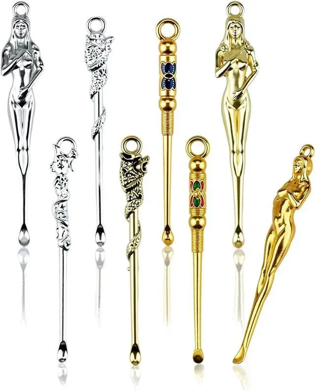 Main image of 8 PCS Tiny Shovel Spoons, Metal Little Spoops, Portable Measuring Scoop