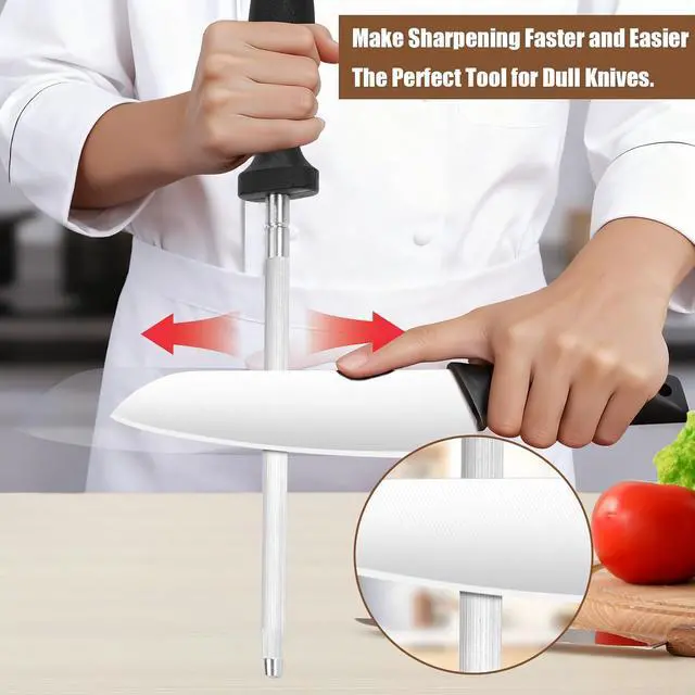Alt view image 2 of 7 - Professional 12-Inch Knife Sharpening Rod