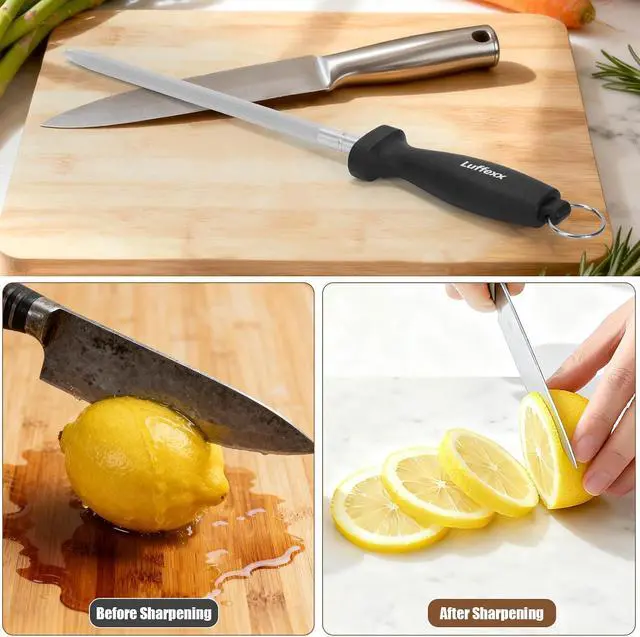 Alt view image 6 of 7 - Professional 12-Inch Knife Sharpening Rod