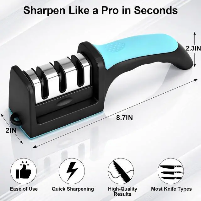 Alt view image 2 of 7 - Premium 3-Stage Knife Sharpener