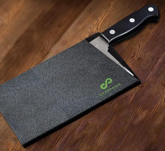 Alt view image 5 of 6 - EVERPRIDE Butcher Chef Knife Edge Guard - Wide Knives Blade Edge Protectors - Meat Cleaver Knife Sheath - BPA-Free Chef Knife Cover Fits Blades Up To 8 x 4 Knives Not Included