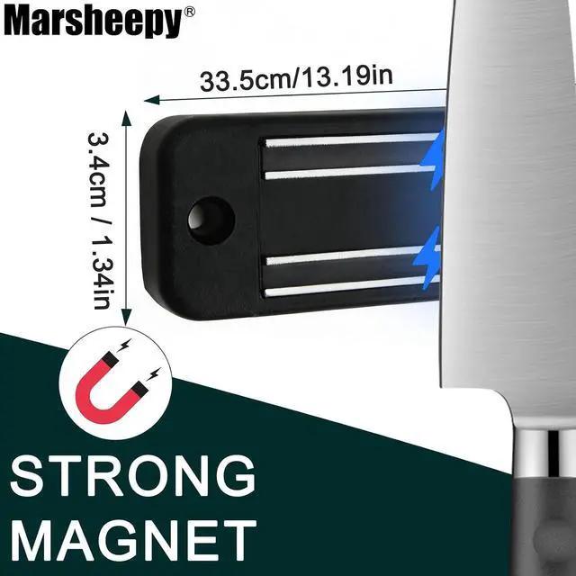 Alt view image 2 of 7 - Magnetic Knife Strips,Magnetic Knife/Tool Holder for Wall/Refrigerator