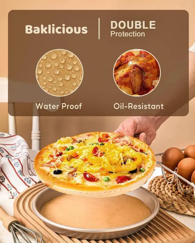Alt view image 5 of 7 - Baklicious 8inch 250pcs Unbleached Non-Stick Parchment Paper Rounds