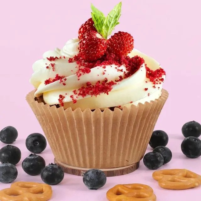 Alt view image 3 of 7 - Caperci 300pcs Jumbo Muffin Cupcake Liners Natural Paper Large Baking Cups