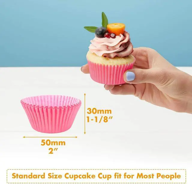 Alt view image 4 of 7 - Selizo 600 Pcs Cupcake Liners Cupcake Wrappers Cupcake Paper Baking Cups for Cake Balls, Muffins, Cupcakes and Candies, Assorted Bright Colors