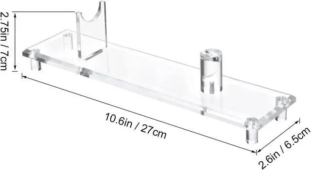 Alt view image 2 of 7 - Acrylic Knife Display Stand, Rustic Cabin Home Black, Fixed Blade Knife Collection Decorative Sword Stand, Outdoor Knives Home Decoration Display
