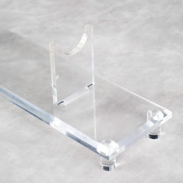 Alt view image 3 of 7 - Acrylic Knife Display Stand, Rustic Cabin Home Black, Fixed Blade Knife Collection Decorative Sword Stand, Outdoor Knives Home Decoration Display