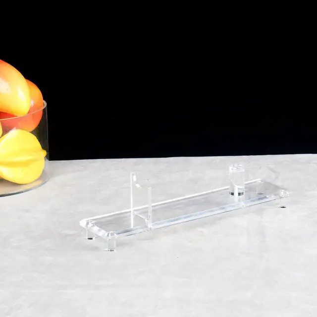 Alt view image 7 of 7 - Acrylic Knife Display Stand, Rustic Cabin Home Black, Fixed Blade Knife Collection Decorative Sword Stand, Outdoor Knives Home Decoration Display