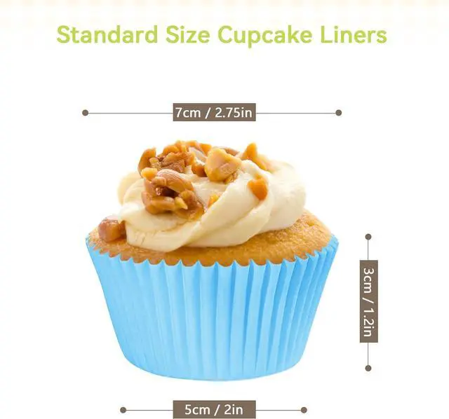 Alt view image 2 of 7 - Rainbow Standard Cupcake Liners 400 Count Colorful Paper Baking Cups Disposable Cupcake Wrappers for Holiday and Party Baking Supplies