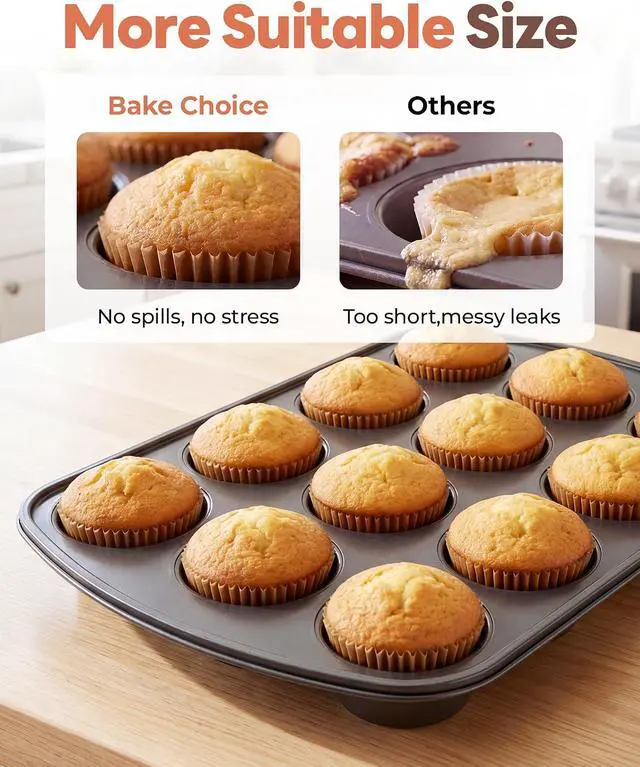 Alt view image 5 of 7 - Bake Choice 200pcs Standard Cupcake Liners for Baking, Muffin Liners