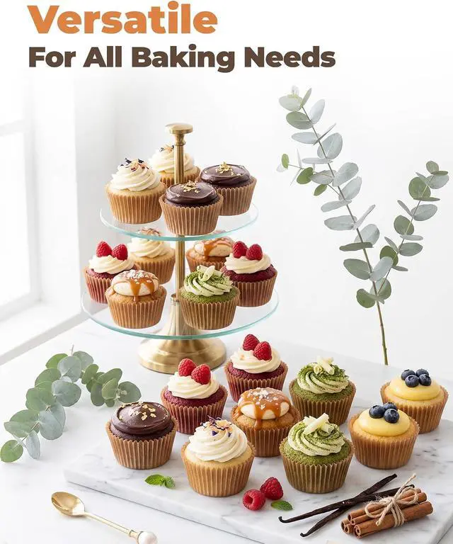 Alt view image 7 of 7 - Bake Choice 200pcs Standard Cupcake Liners for Baking, Muffin Liners