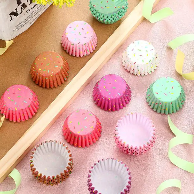 Alt view image 4 of 7 - Funtery 600 Pack Mini Baking Cups Cupcake Liner Candy Making,Colorful