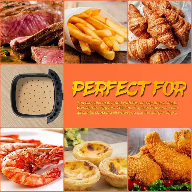 Alt view image 4 of 7 - Air Fryer Parchment Paper Liners, 9 Inch 100 Pcs