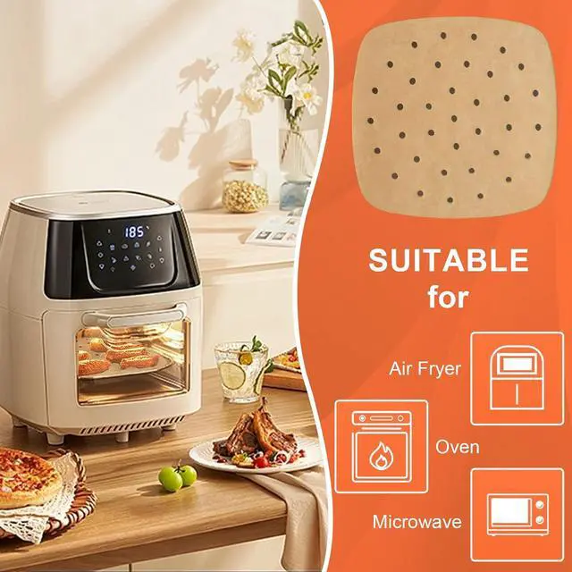 Alt view image 6 of 7 - Air Fryer Parchment Paper Liners, 9 Inch 100 Pcs