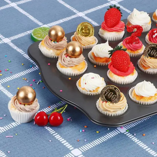 Alt view image 2 of 7 - Caperci 500 Count Mini Cupcake Liners White Muffin Liners Greaseproof No Smell Small Cupcake Wrappers Baking Cups