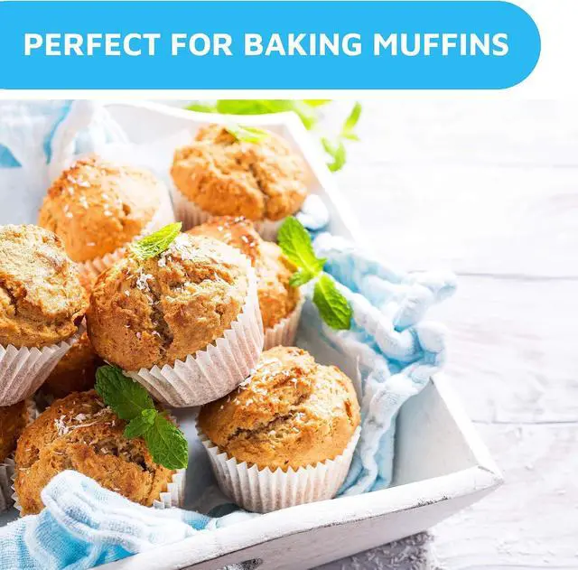 Alt view image 5 of 7 - MontoPack Mini White Cupcake Liners | 500 Paper Baking Cups | Greaseproof No Smell Cupcake Wrappers | Muffin Liners for Desserts & Candies Cupcake Liner for Holidays, Birthdays & Protein Balls