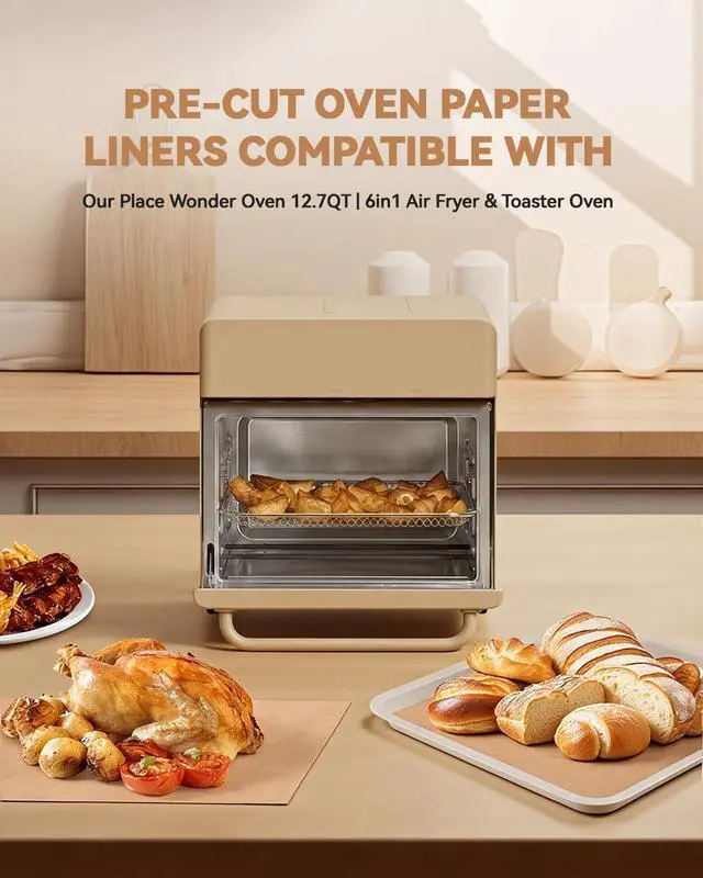 Alt view image 2 of 6 - 135PCs Airfryer Parchment Paper Liner Compatible with Our Place Wonder Oven