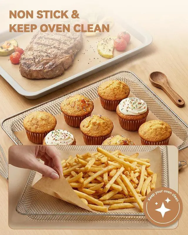 Alt view image 5 of 6 - 135PCs Airfryer Parchment Paper Liner Compatible with Our Place Wonder Oven