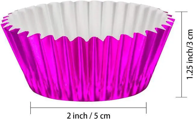 Alt view image 2 of 7 - Sumind 200 Pieces Foil Cupcake Liners Metallic Standard Size Baking