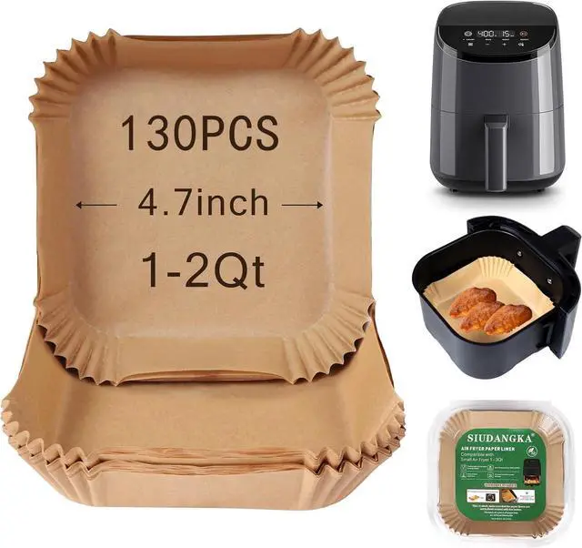 Main image of 130 Pcs Disposable Mini Air Fryer Liners for COSORI 2.1 Qt Air Fryer