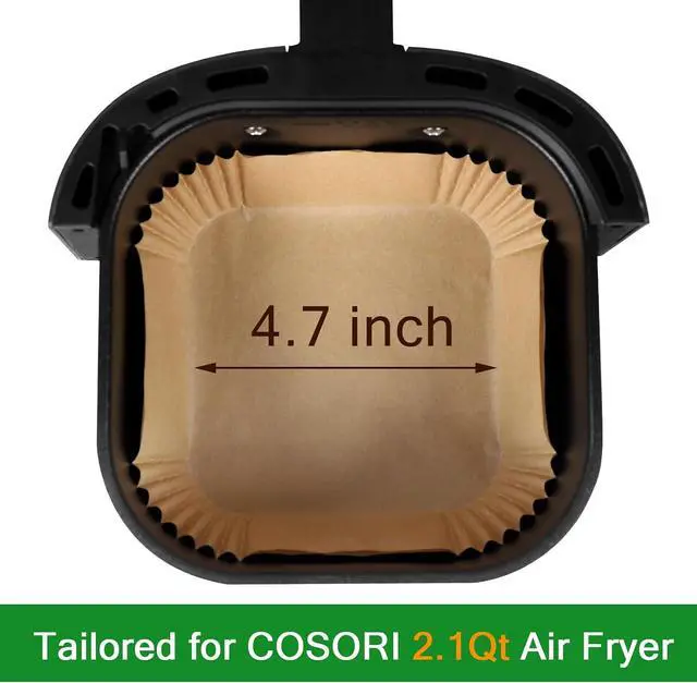 Alt view image 2 of 6 - 130 Pcs Disposable Mini Air Fryer Liners for COSORI 2.1 Qt Air Fryer
