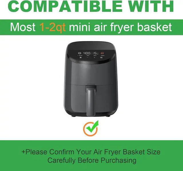 Alt view image 3 of 6 - 130 Pcs Disposable Mini Air Fryer Liners for COSORI 2.1 Qt Air Fryer