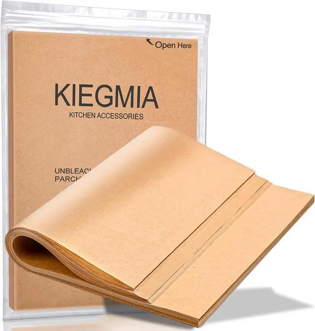 Main image of 120 PCS Parchment Paper Sheets, 9 x 13 IN Unbleached, Precut Non-Stick Parchment Sheets for Baking, Cooking, Grilling, Steaming and More, Fit for An Air Fryer, Baking Sheet, Oven, or Sandwich Wraps
