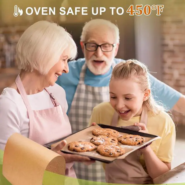Alt view image 6 of 7 - 120 PCS Parchment Paper Sheets, 9 x 13 IN Unbleached, Precut Non-Stick Parchment Sheets for Baking, Cooking, Grilling, Steaming and More, Fit for An Air Fryer, Baking Sheet, Oven, or Sandwich Wraps