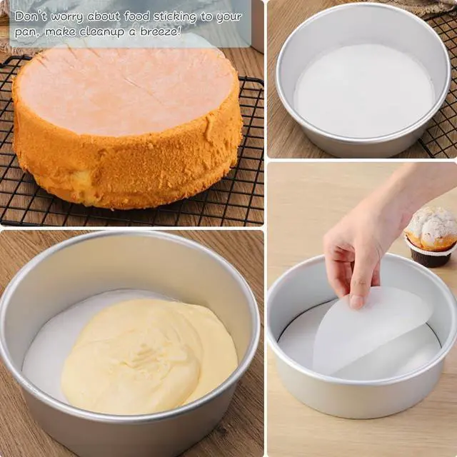 Alt view image 4 of 7 - BYKITCHEN 220pcs 10 Inch Round Parchment Paper for Cake Pan, Tortilla Press