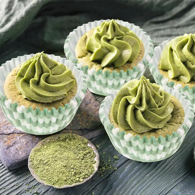 Alt view image 6 of 7 - Whaline 300Pcs Sage Green Plaid Paper Baking Cups Green Checkered Cupcake Liners Small Cake Baking Cups Muffin Cupcake Wrappers for One Lucky Duck Birthday Baby Shower Wedding Party, 2x1.2 Inch