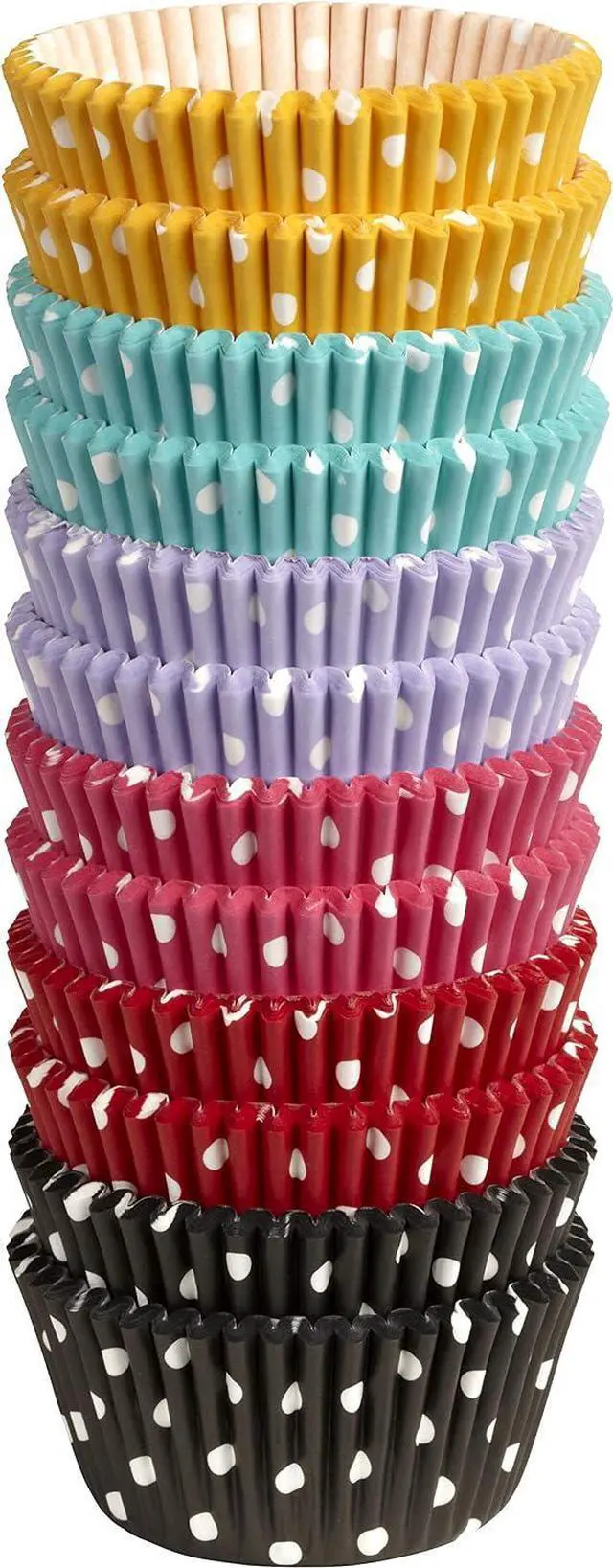 Main image of Wilton Polka Dot Standard Baking Cups, Cupcake Liner, 300-Count
