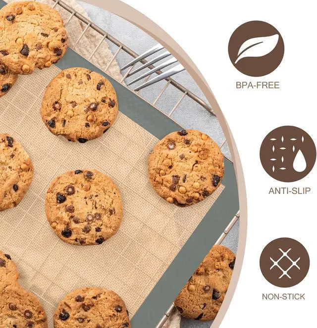 Alt view image 3 of 7 - Koolstuffs Silicone Baking Mat, Nonstick and Reusable, 3 Pack