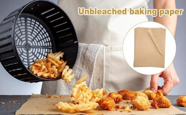 Alt view image 7 of 7 - 200 PCS Unbleached Parchment Paper 12x16 In Precut Baking Sheets for Air Fryer, Oven, and Grill Nonstick, Oil-Resistant, High-Temperature Baking Paper for Cooking, Roasting, and Food Prep