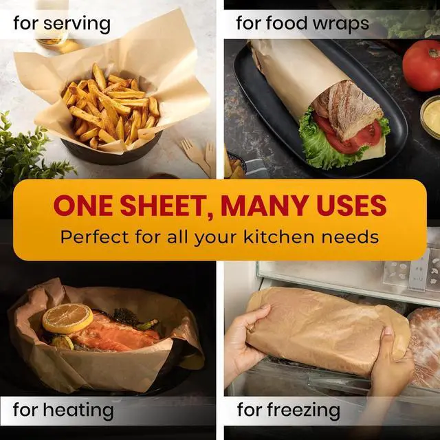 Alt view image 5 of 7 - 125 Pcs 9x13" Parchment Paper Sheets by Baker's Signature