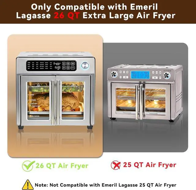 Alt view image 2 of 7 - 120PCS Air Fryer Liners Disposable, Parchment Paper for Emeril Lagasse 26QT