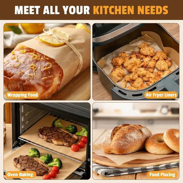 Alt view image 5 of 7 - CAREGY 240Pcs Unbleached Parchment Paper Sheets, 12 x 16 Inch