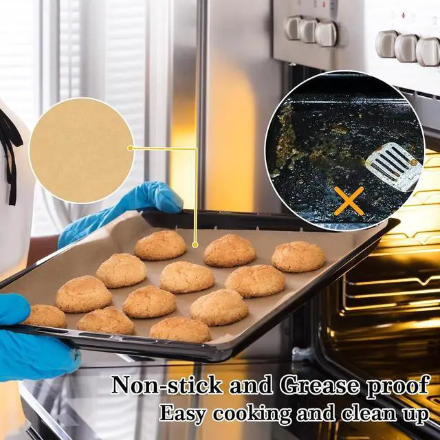 Alt view image 3 of 7 - GOAUS Parchment Paper Sheets 9x11 Inch, Air Fryer Toaster Oven Liners Rectangular 170 pcs, Disposable Paper Liners Fit Cuisinart, Emeril Lagasse, Ninja Foodi, Breville, Instant Pot