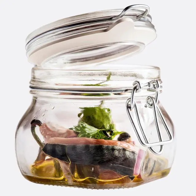 Alt view image 4 of 6 - BORMIOLI ROCCO .5L Glass Canning Jar, 1 EA