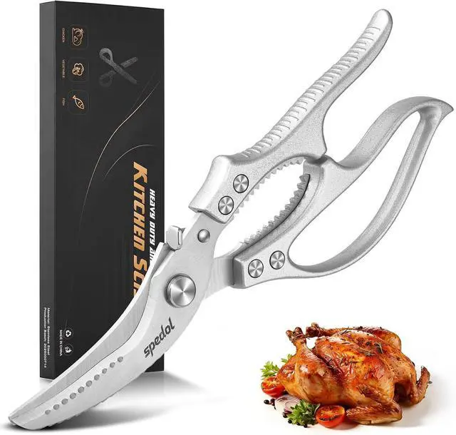 Main image of Kitchen Scissors Food Cutting: Heavy Duty Poultry Meat Shears