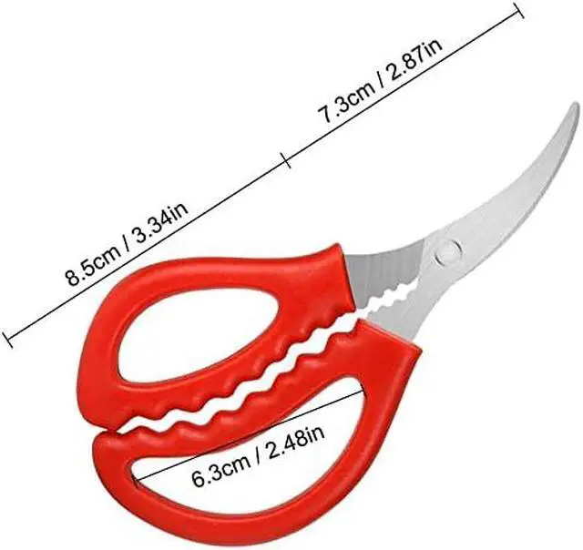 Alt view image 2 of 7 - Calary 4Pcs Seafood Scissors Crab Scissors Seafood Shears Multifunctional Crab Leg Crackers and Tools