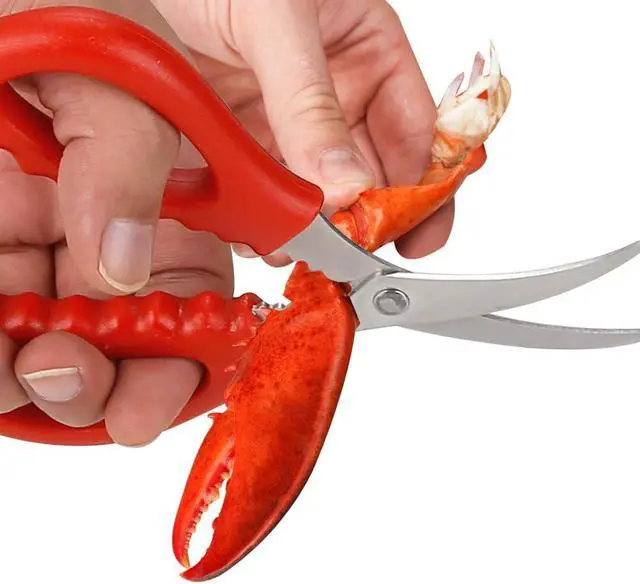 Alt view image 7 of 7 - Calary 4Pcs Seafood Scissors Crab Scissors Seafood Shears Multifunctional Crab Leg Crackers and Tools
