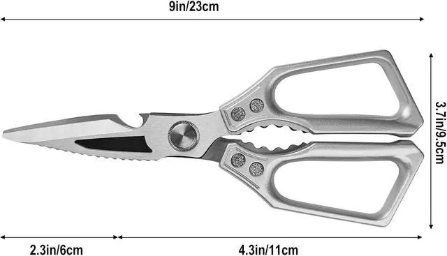 Alt view image 3 of 7 - Heavy Duty Kitchen Scissors - 3.0mm Thickened Blades