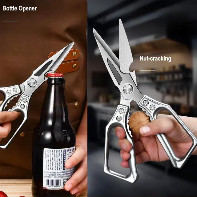 Alt view image 5 of 7 - Heavy Duty Kitchen Scissors - 3.0mm Thickened Blades
