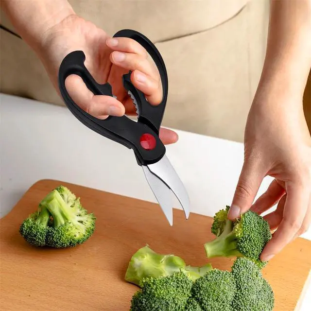 Alt view image 4 of 6 - Kitchen Shears Set - QtoiKce Kitchen Scissors 3 Pack All Purpose Poultry Shears,Stainless Steel Sharp Utility Cooking Scissors for Home