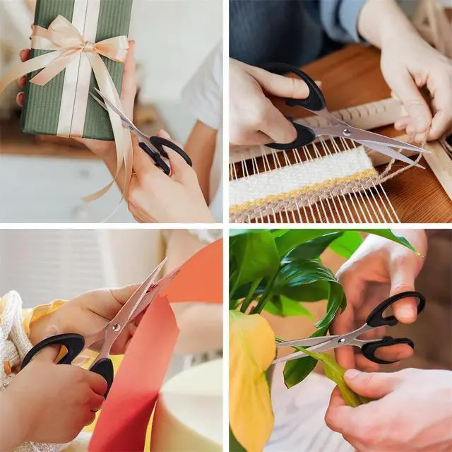 Alt view image 5 of 6 - Kitchen Shears Set - QtoiKce Kitchen Scissors 3 Pack All Purpose Poultry Shears,Stainless Steel Sharp Utility Cooking Scissors for Home